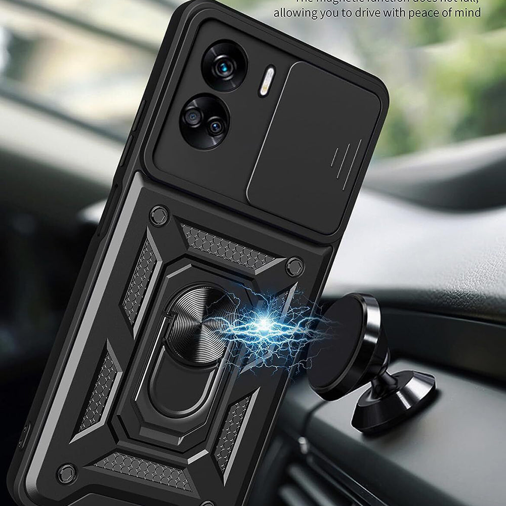 Maska za Honor 90 Lite, Techsuit, CamShield, Crna