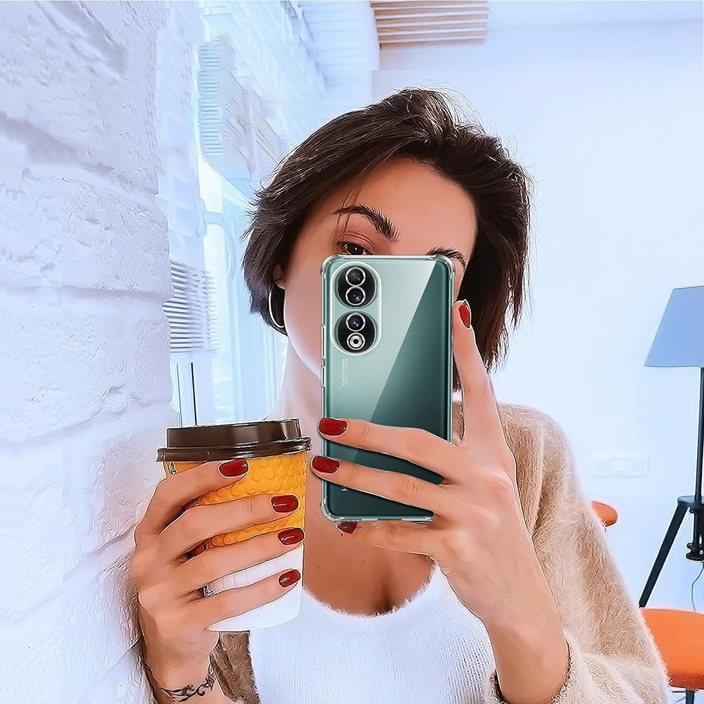 Maska za Honor 90, Techsuit, Shockproof Clear, Prozirna