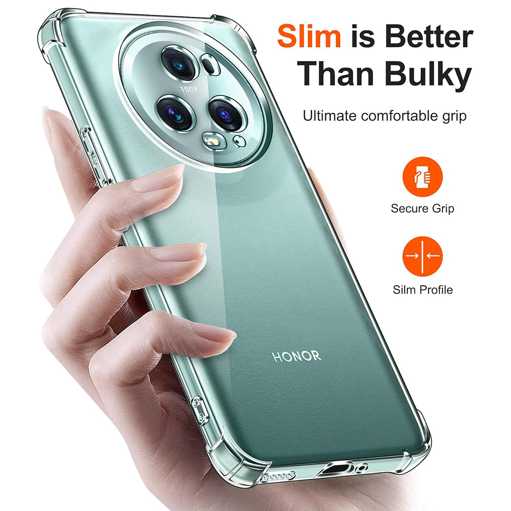 Maska za Honor Magic5 Pro, Techsuit, Shockproof Clear, Prozirna