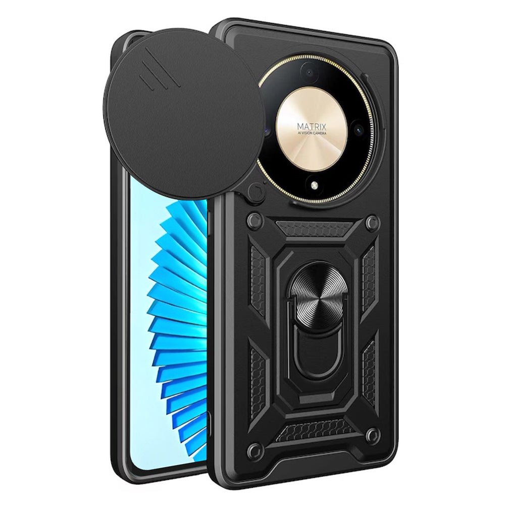 Maska za Honor Magic6 Lite, Techsuit, CamShield, Crna
