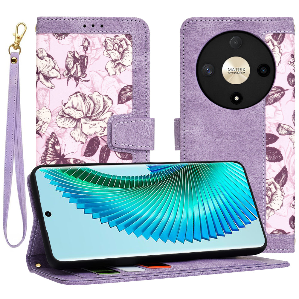 Futrola za Honor Magic6 Lite, Techsuit, FlipCraft, Ljubičasta