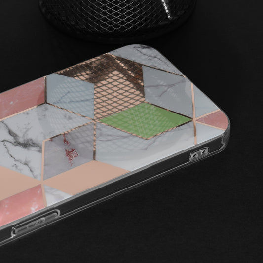 Maska za Honor Magic6 Lite, Techsuit, Mramor, Ljubičasta