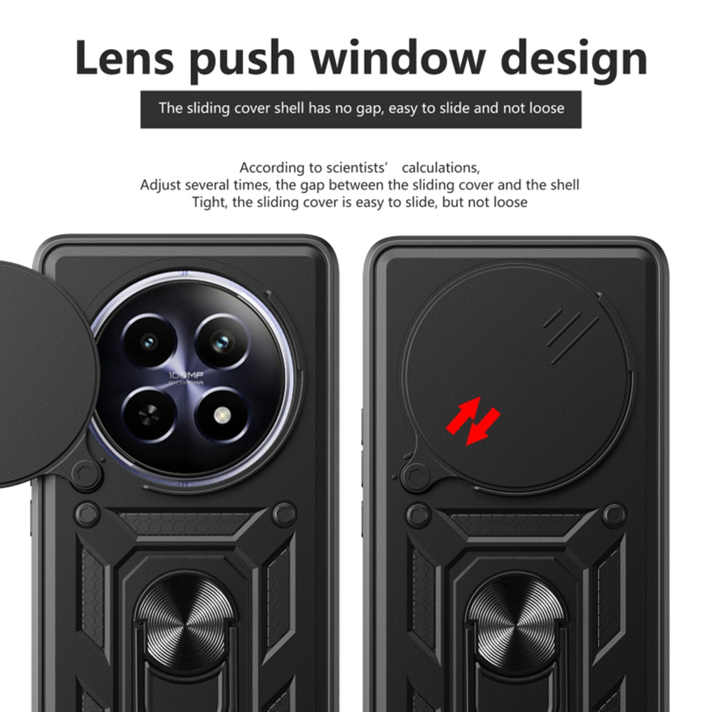 Maska za Honor Magic6 Pro, Techsuit, CamShield, Crna