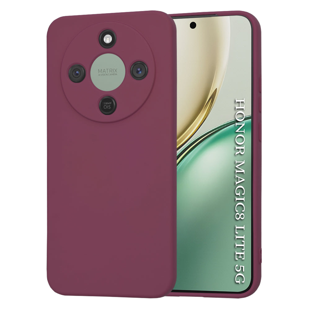 Futrola za Honor Magic8 Lite, Techsuit, SoftFlex, Višnja