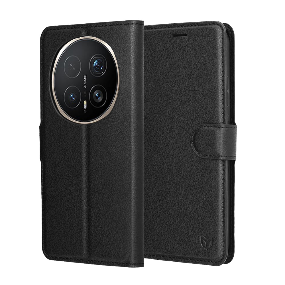 Futrola za Honor Magic8 Pro, Techsuit, Kožna Folio, Crna