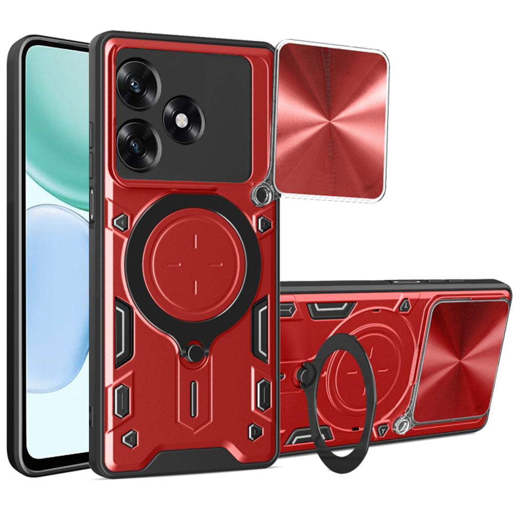 Futrola za Honor X5c Plus, Techsuit, CamGuard Pro, Crvena