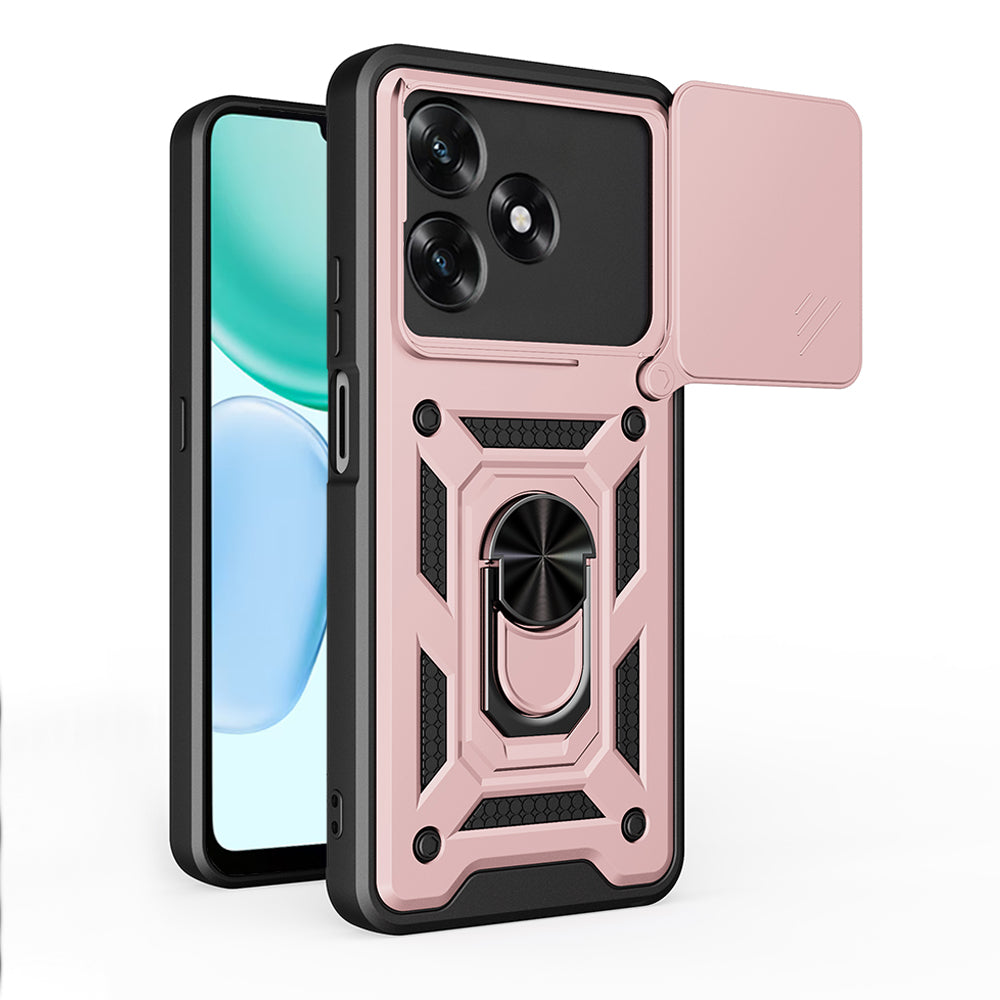 Futrola za Honor X5c Plus, Techsuit, CamShield, Zlatno Roza
