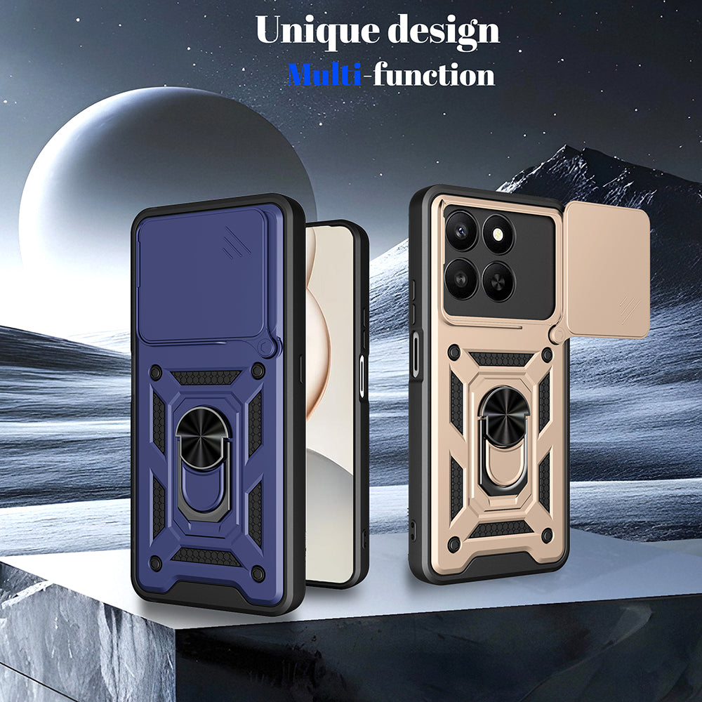 Futrola za Honor X5c Plus, Techsuit, CamShield, Zlatno Roza