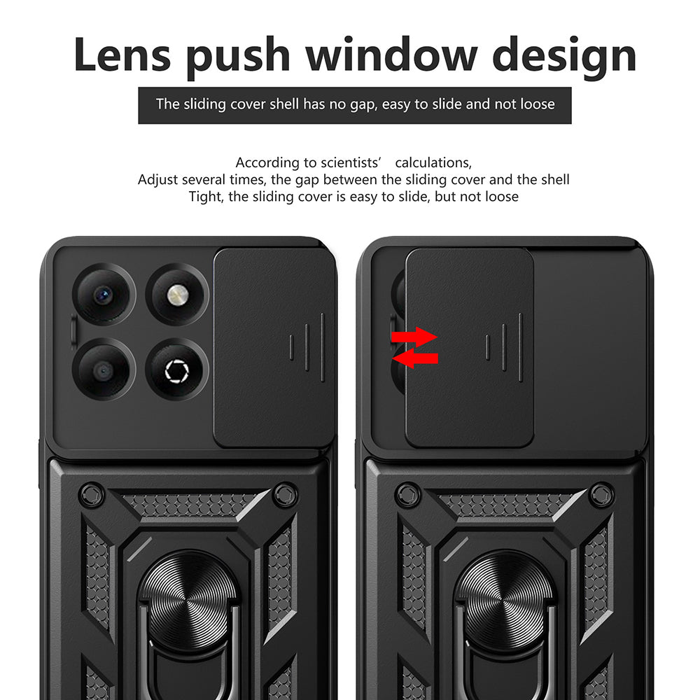 Maska za Honor X6b, Techsuit, CamShield, Crna
