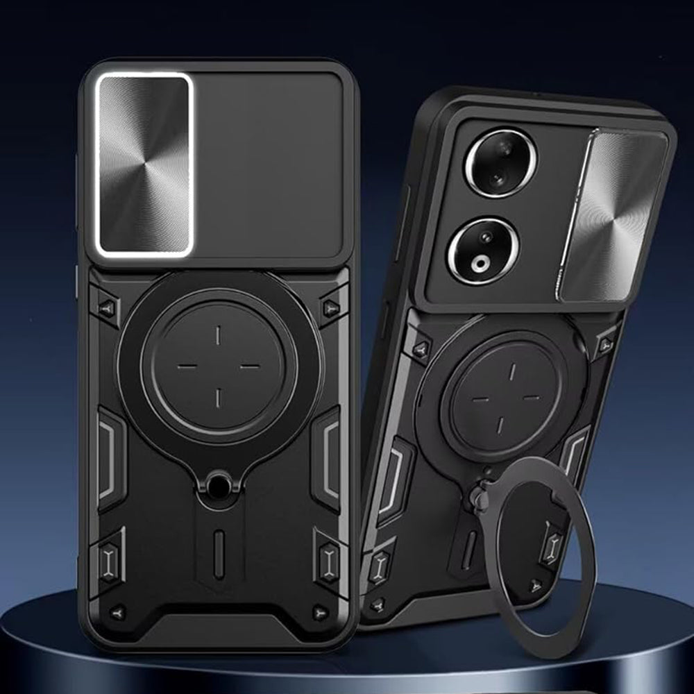 Maska za Honor X7b 5G / 90 Smart / X7b 4G, Techsuit, CamGuard Pro, Crna