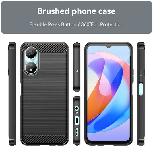 Maska za Honor X7b 5G / 90 Smart / X7b 4G, Techsuit, Karbon, Crna