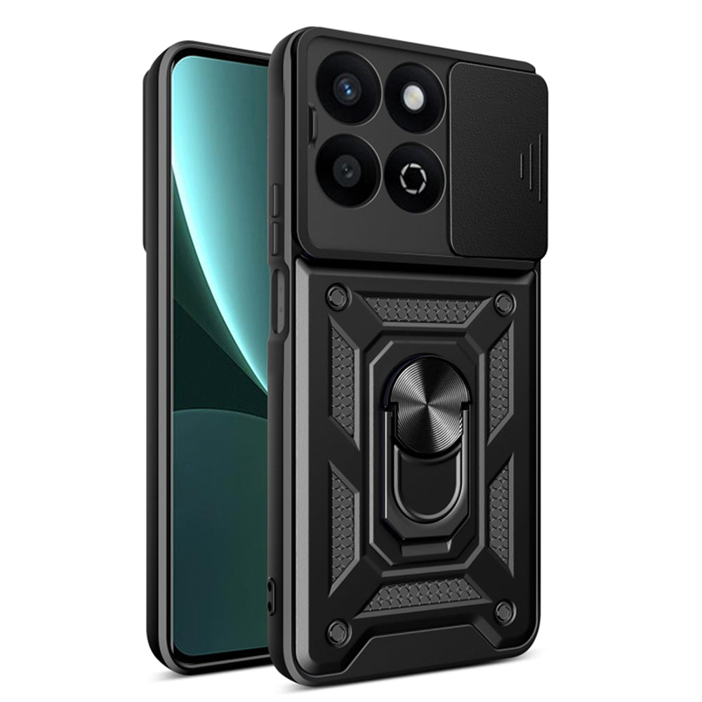 Maska za Honor X7c / 200 Smart, Techsuit, CamShield, Crna