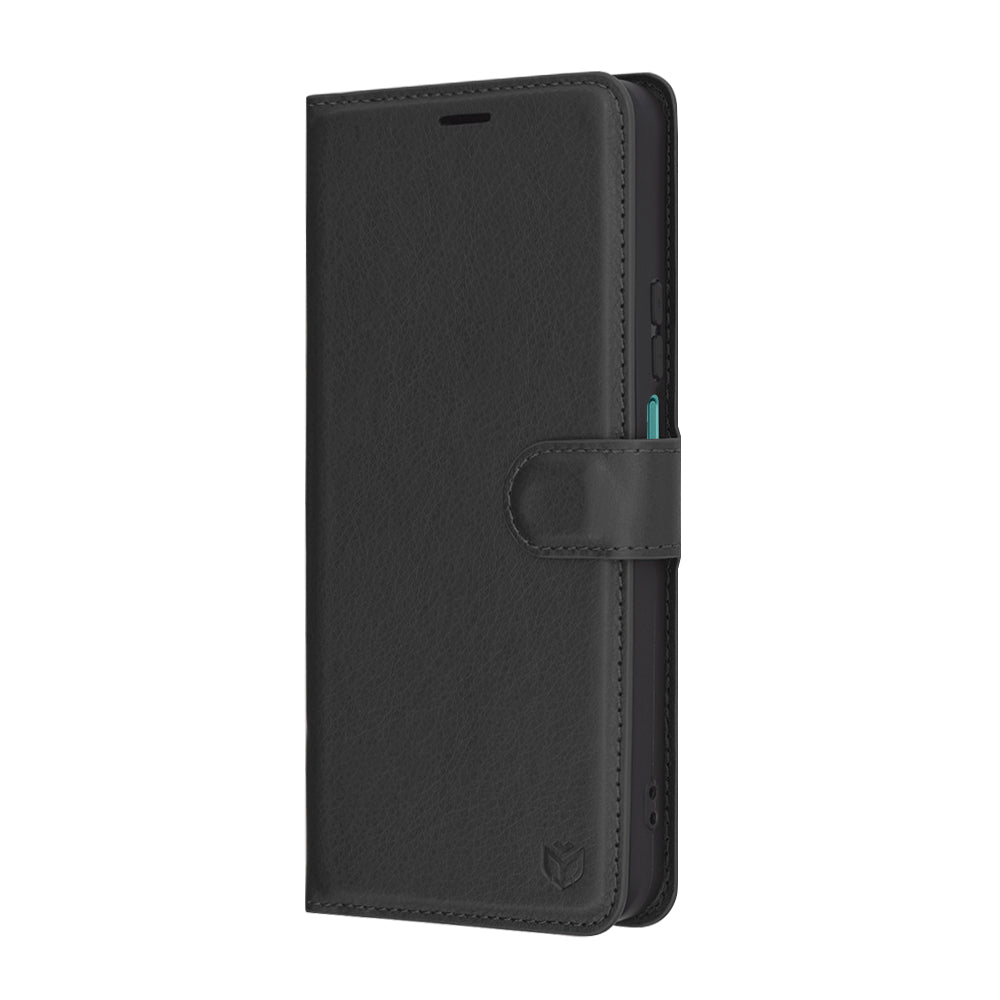 Futrola za Honor X7c / 200 Smart, Techsuit, Kožna Folio, Crna