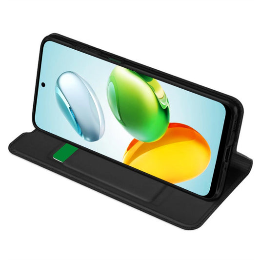 Futrola za Honor X7c / 200 Smart, Techsuit, Magskin Book, Crna