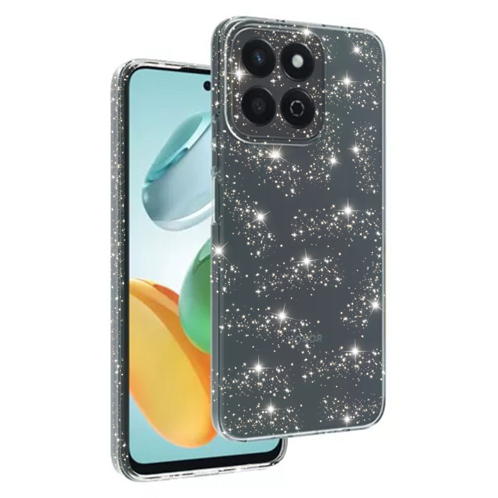 Maska za Honor X7c / 200 Smart, Techsuit, SparkleSkin, Prozirna