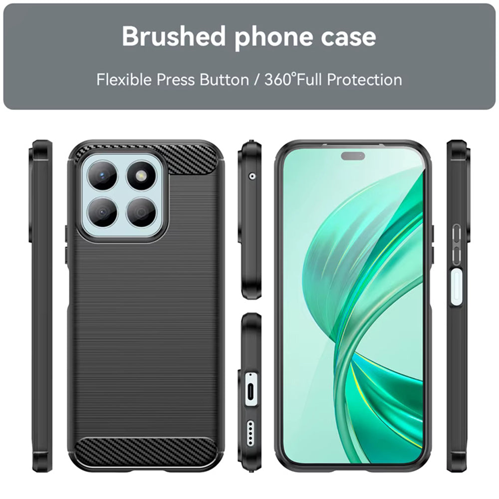 Maska za Honor X8c, Techsuit, Karbon, Plava