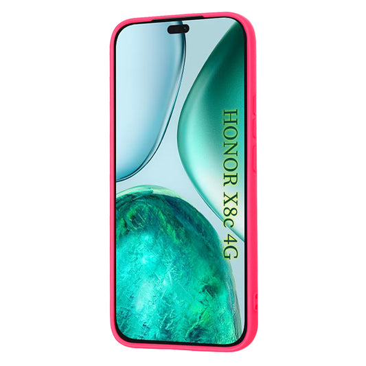 Maska za Honor X8c, Techsuit, SoftFlex, Tamno Roza