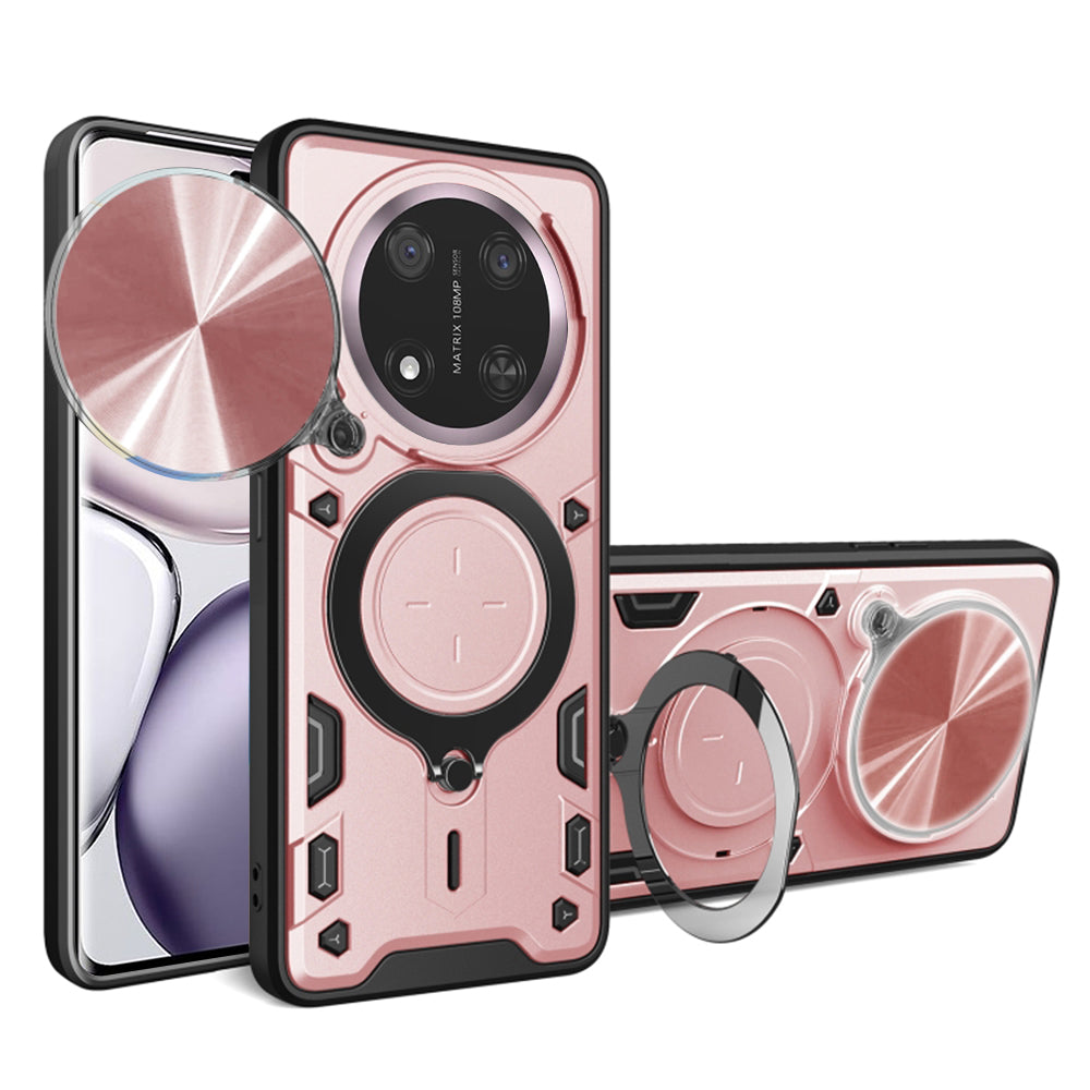 Maska za Honor X9c / Magic7 Lite, Techsuit, CamGuard Pro, Ružičasto Zlatna