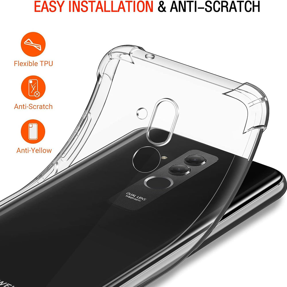 Maska za Huawei Mate 20 Lite, Techsuit, Shockproof Clear, Prozirna