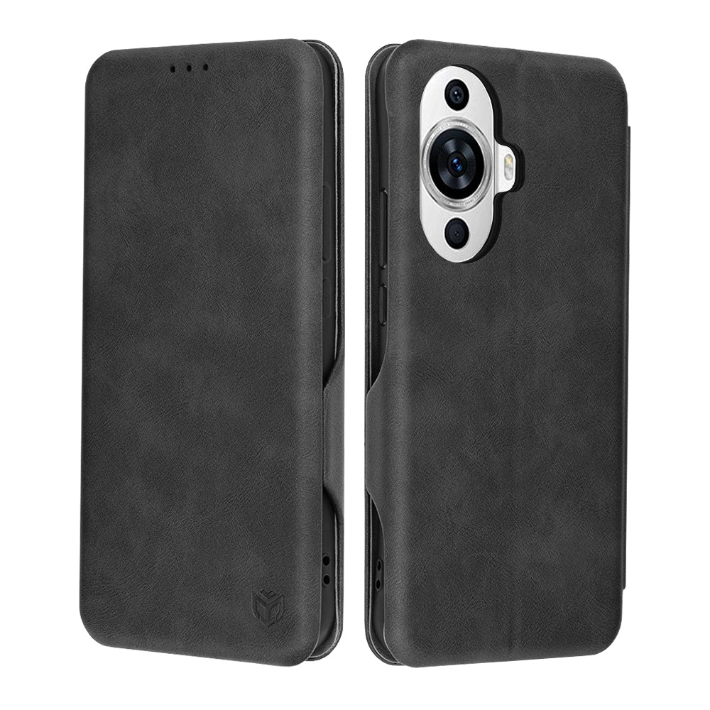 Futrola za Huawei nova 12s / nova 11, Techsuit, Safe Wallet Plus, Crna
