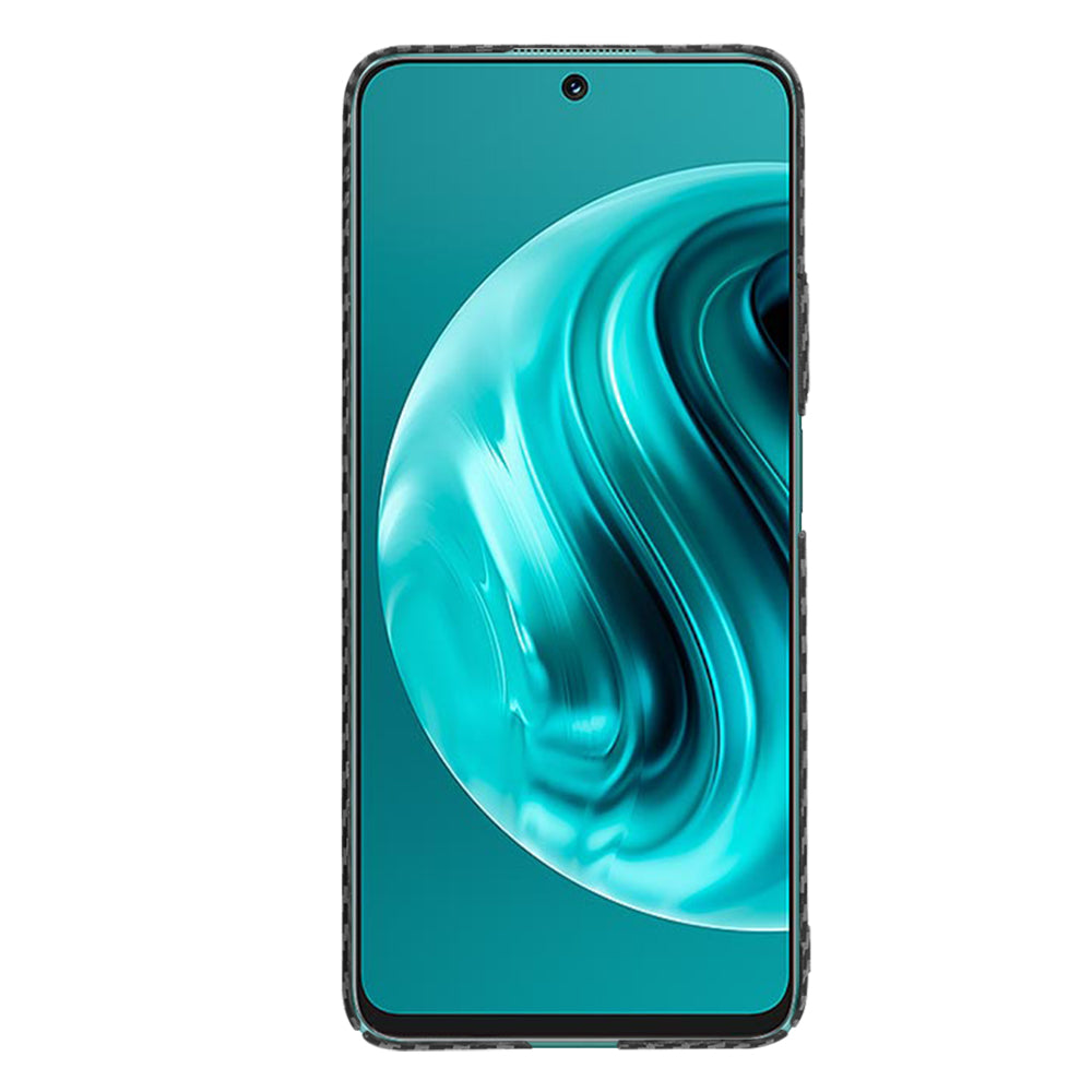 Maska za Huawei nova 13i / nova 12i, Techsuit, Carbonite FiberShell, Crna