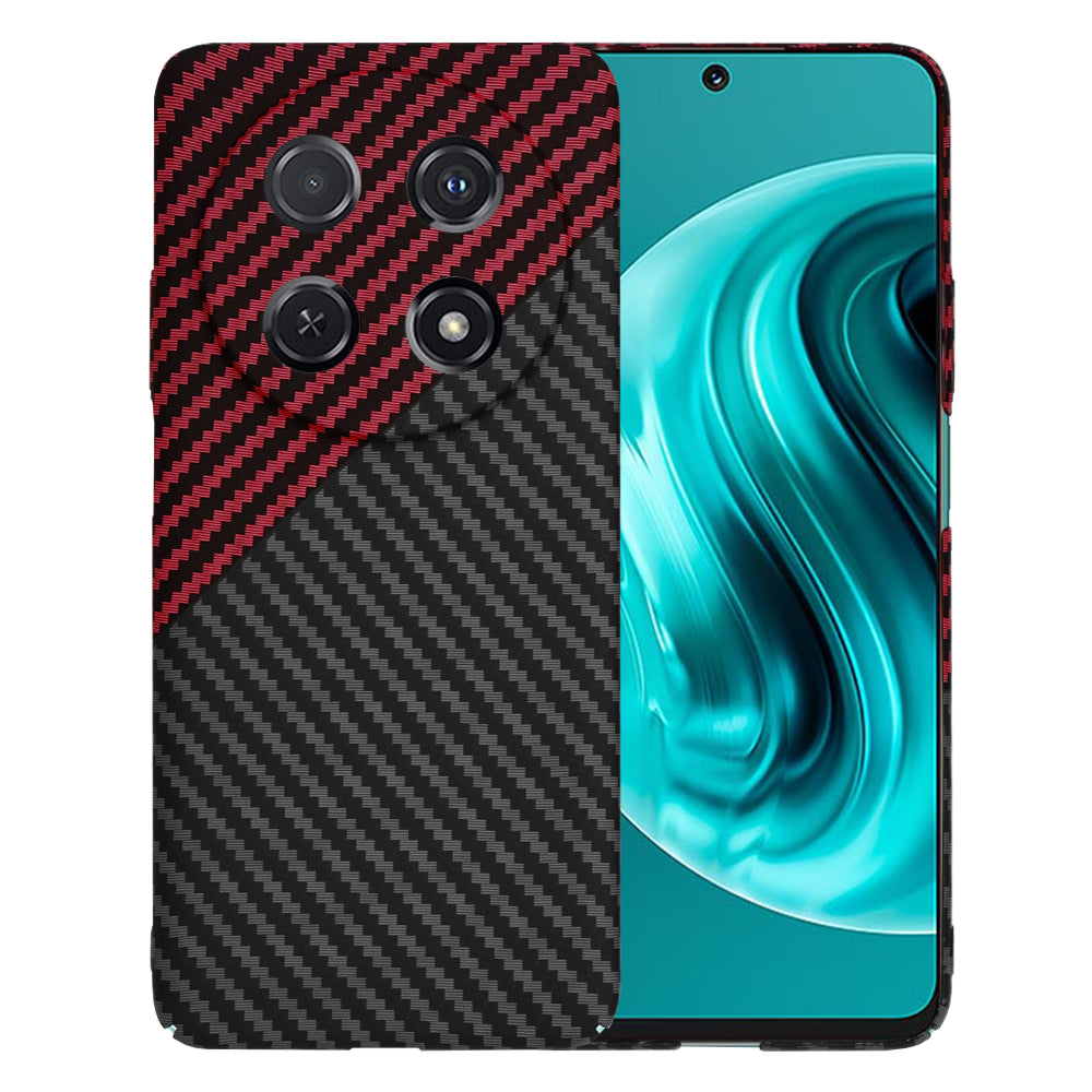 Maska za Huawei nova 13i / nova 12i, Techsuit, Carbonite FiberShell, Crno Crvena