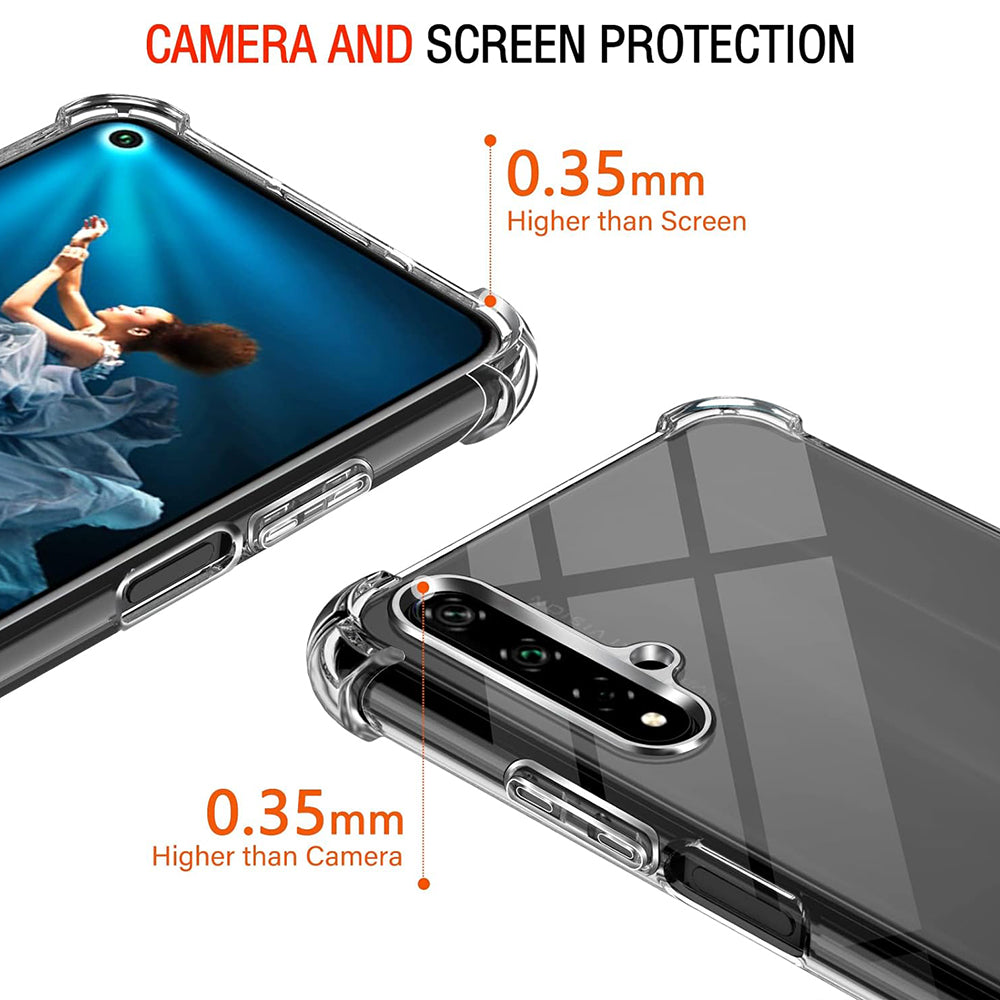 Maska za Huawei nova 5T / Honor 20, Techsuit, Shockproof Clear, Prozirna