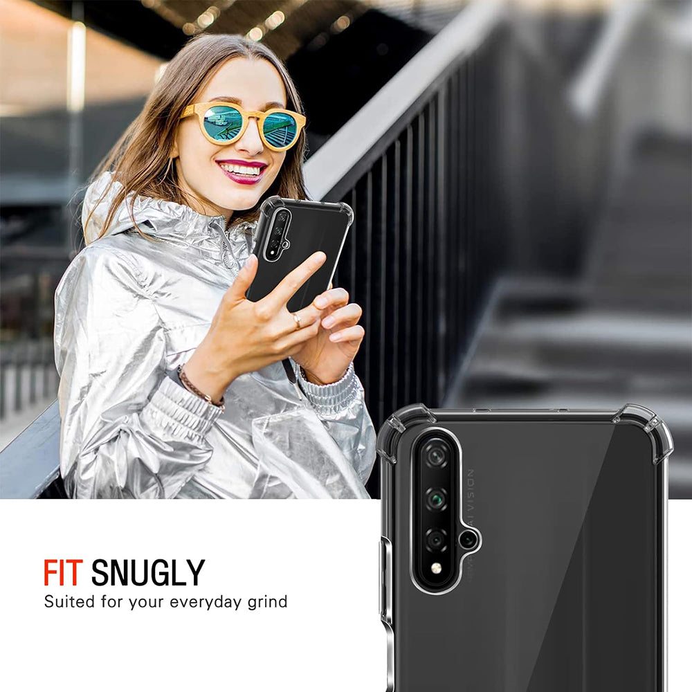 Maska za Huawei nova 5T / Honor 20, Techsuit, Shockproof Clear, Prozirna