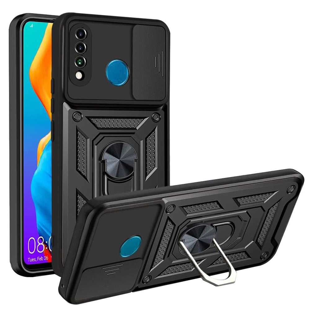 Maska za Huawei P30 lite New Edition / P30 lite, Techsuit, CamShield, Crna