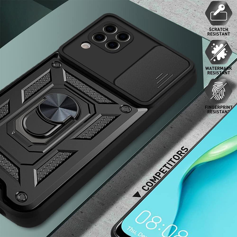 Maska za Huawei P40 lite 4G, Techsuit, CamShield, Crna