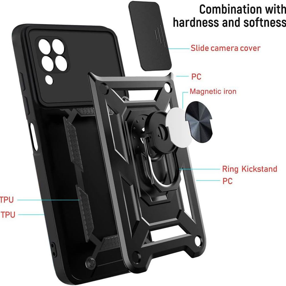 Maska za Huawei P40 lite 4G, Techsuit, CamShield, Crna
