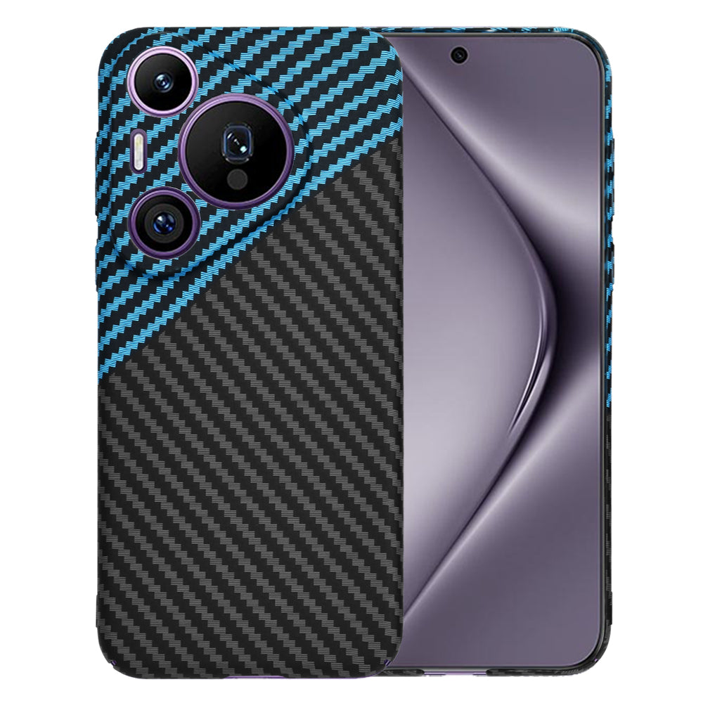 Maska za Huawei Pura 70 Pro, Techsuit, Carbonite FiberShell, Crno Plava