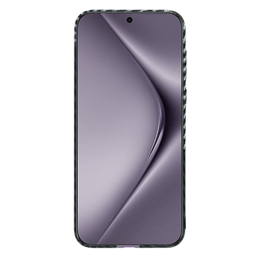 Maska za Huawei Pura 70 Pro, Techsuit, Carbonite FiberShell, Crno Siva