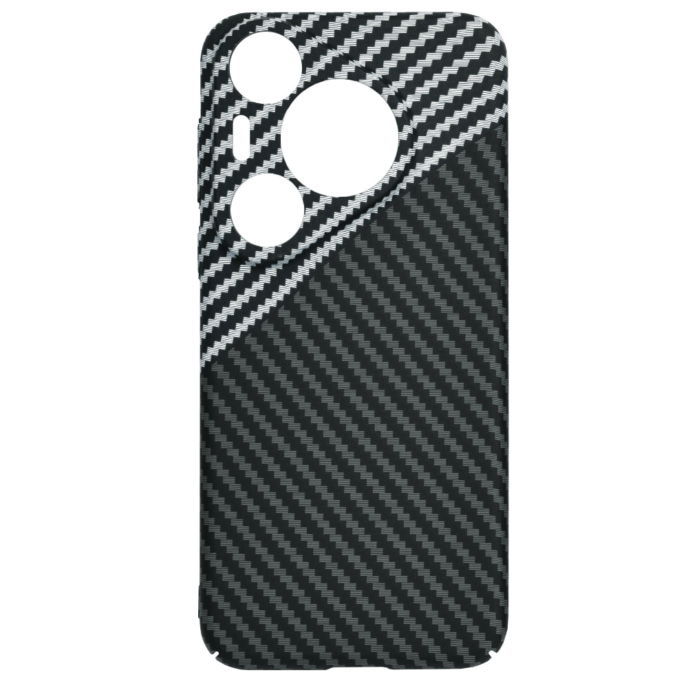 Maska za Huawei Pura 70 Pro, Techsuit, Carbonite FiberShell, Crno Siva
