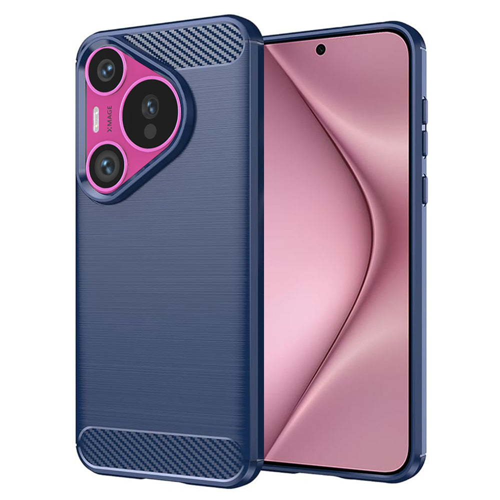 Maska za Huawei Pura 70, Techsuit, Karbon, Plava