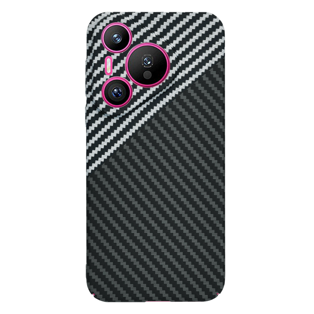 Maska za Huawei Pura 70, Techsuit, Carbonite FiberShell, Crno Siva