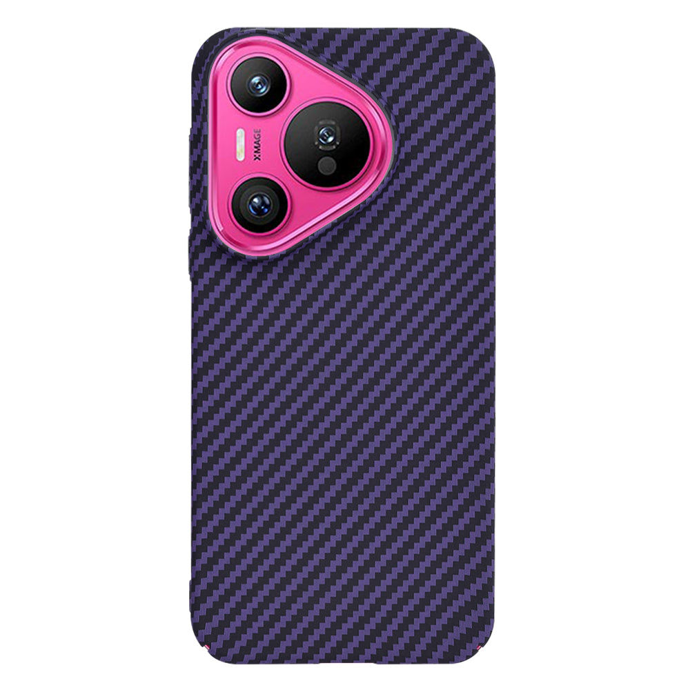 Maska za Huawei Pura 70, Techsuit, Carbonite FiberShell, Ljubičasta