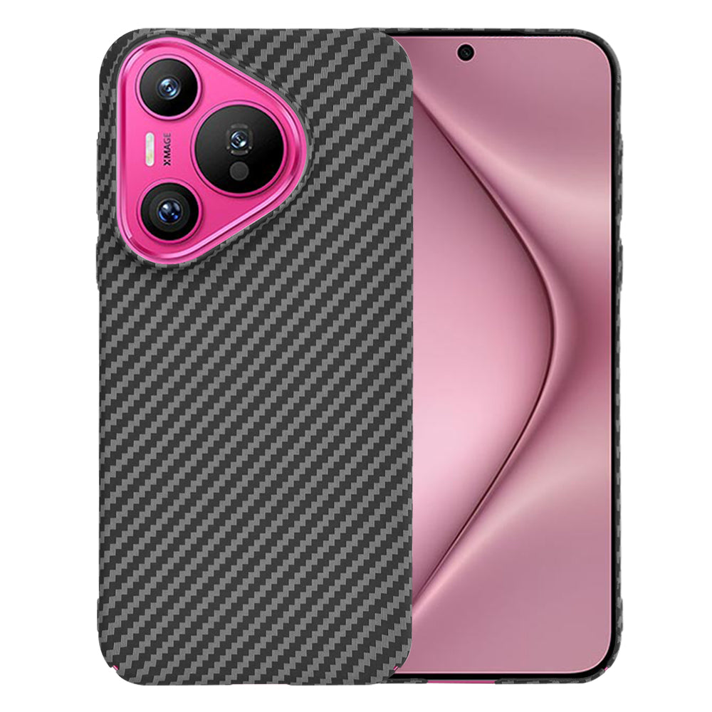 Maska za Huawei Pura 70, Techsuit, Carbonite FiberShell, Crna