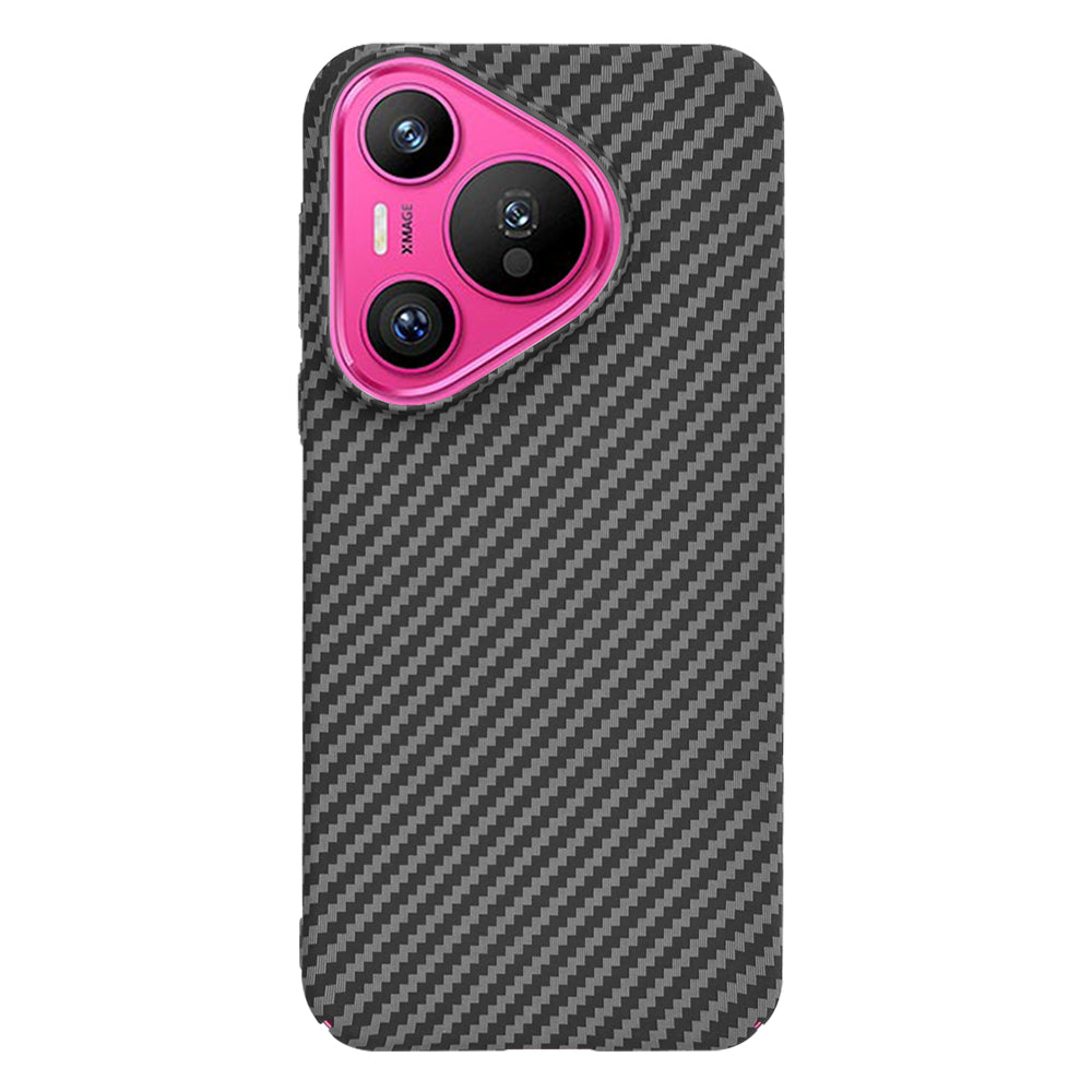 Maska za Huawei Pura 70, Techsuit, Carbonite FiberShell, Crna