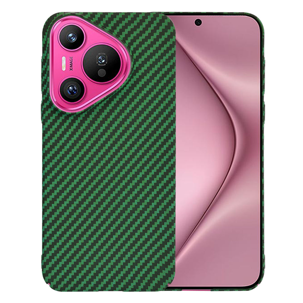 Maska za Huawei Pura 70, Techsuit, Carbonite FiberShell, Zelena