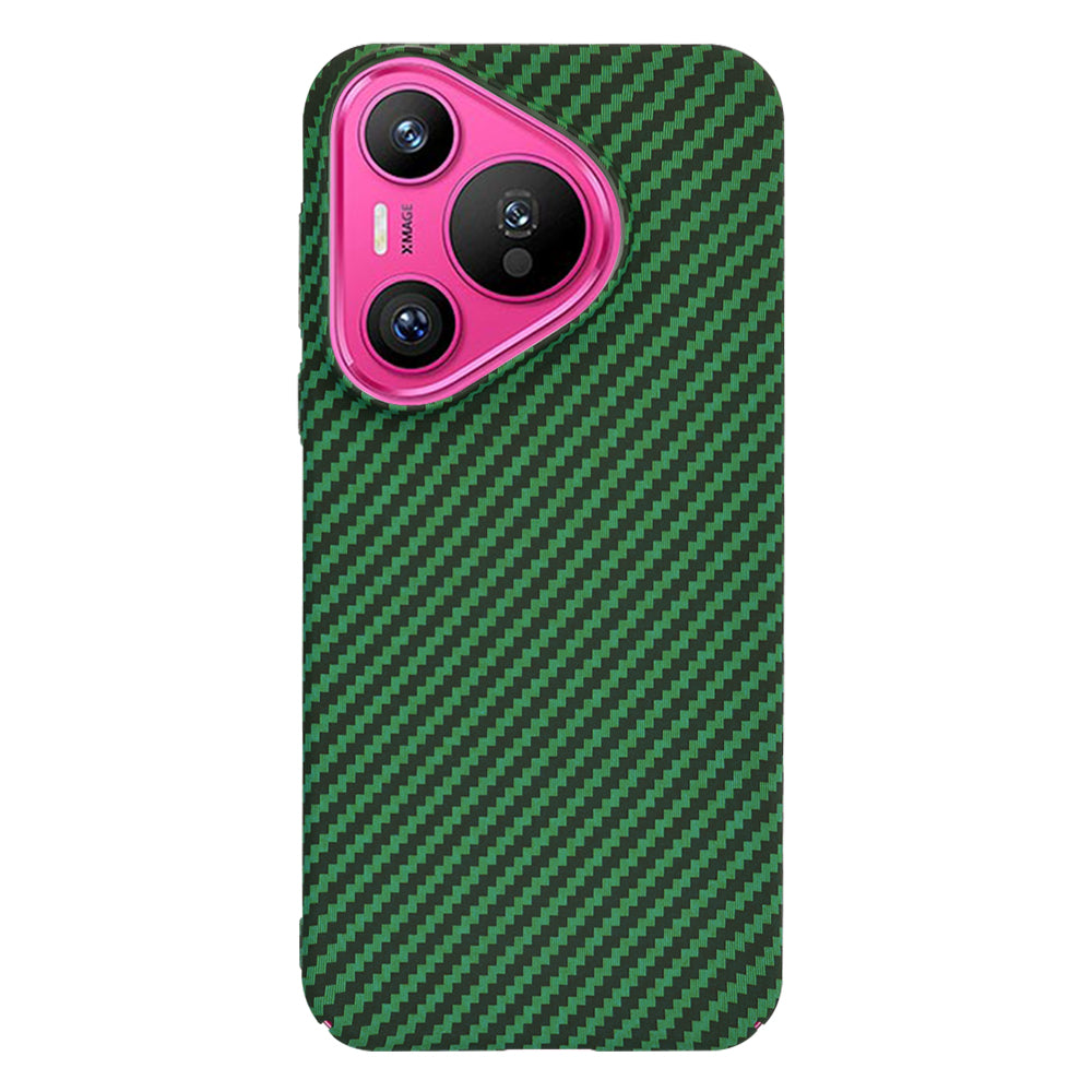 Maska za Huawei Pura 70, Techsuit, Carbonite FiberShell, Zelena
