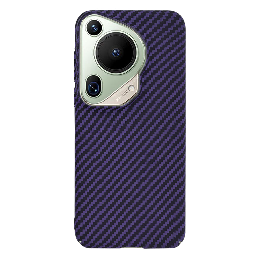 Maska za Huawei Pura 70 Ultra, Techsuit, Carbonite FiberShell, Ljubičasta
