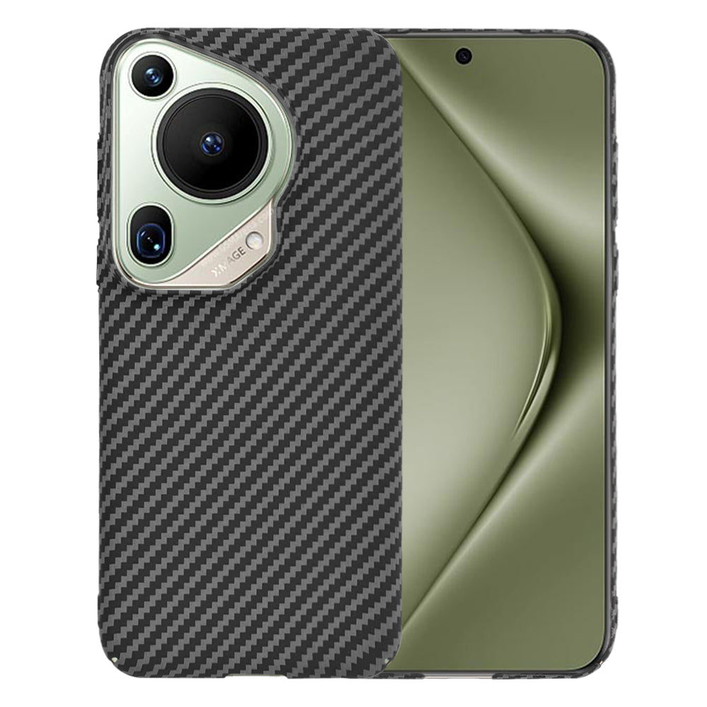 Maska za Huawei Pura 70 Ultra, Techsuit, Carbonite FiberShell, Crna