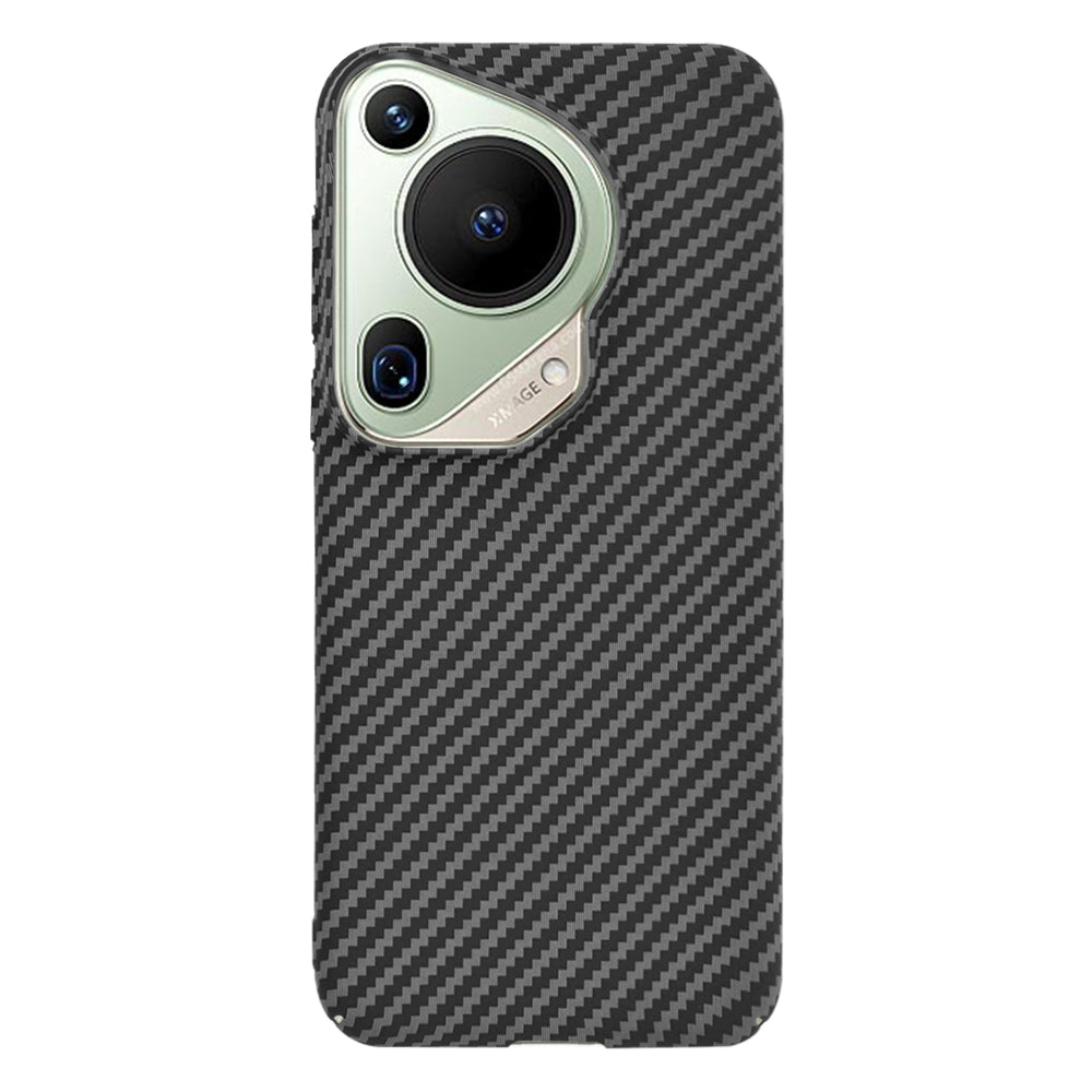 Maska za Huawei Pura 70 Ultra, Techsuit, Carbonite FiberShell, Crna