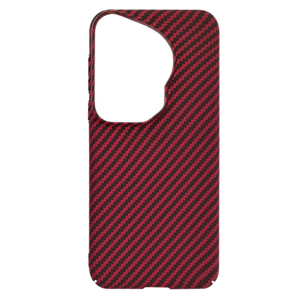Maska za Huawei Pura 70 Ultra, Techsuit, Carbonite FiberShell, Crvena