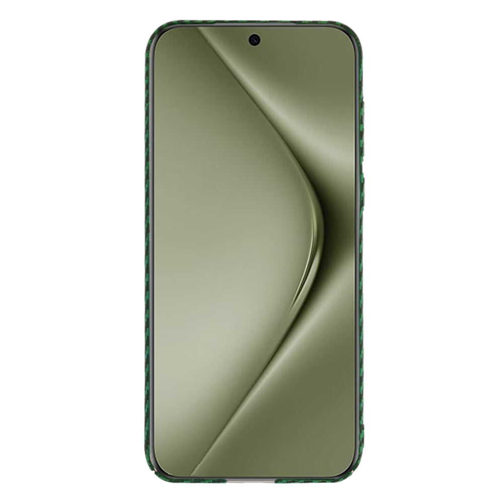 Maska za Huawei Pura 70 Ultra, Techsuit, Carbonite FiberShell, Zelena