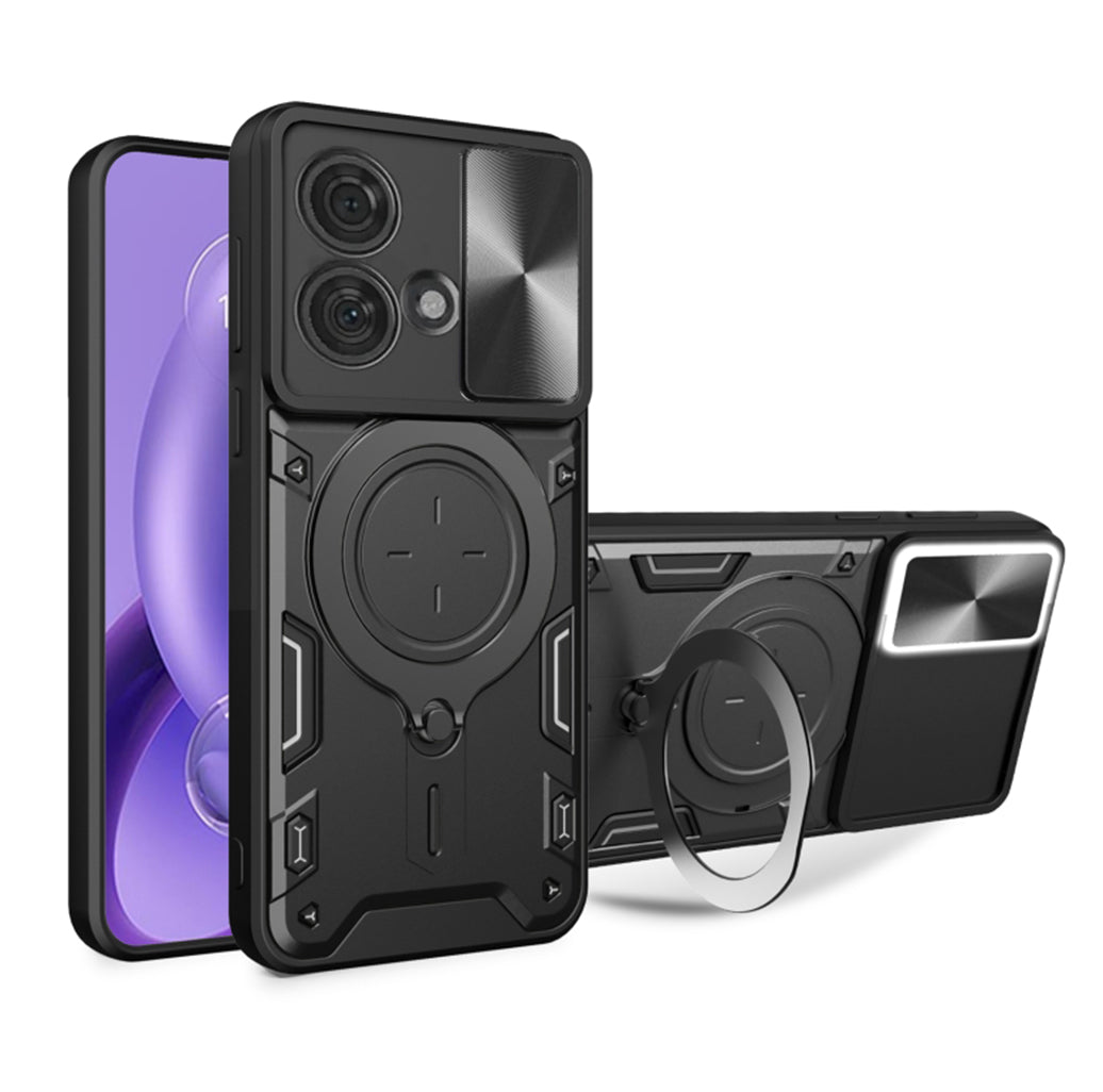 Maska za Motorola Edge 40 Neo, Techsuit, CamGuard Pro, Crna