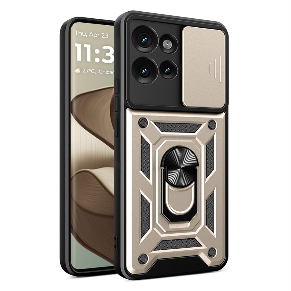 Maska za Motorola Edge 50 Fusion, Techsuit, CamShield, Zlatna