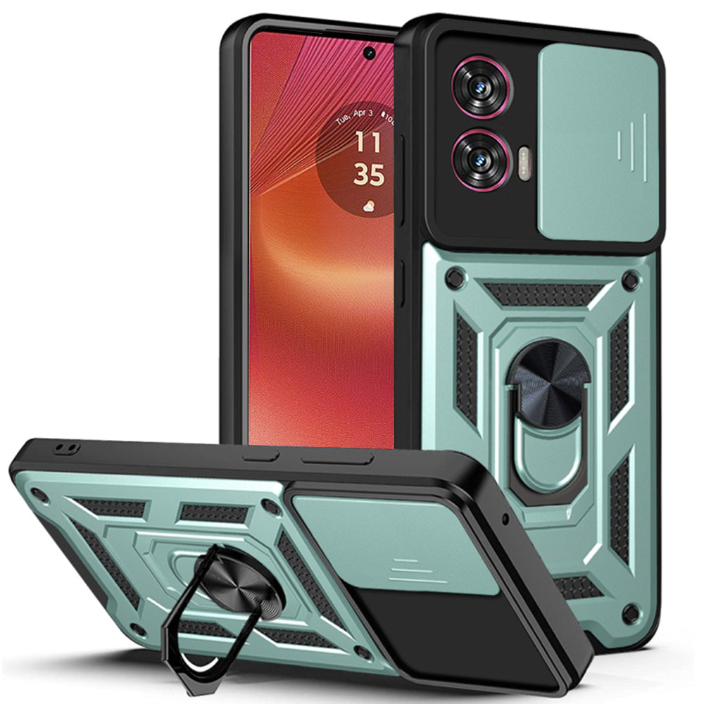 Futrola za Motorola Edge 50 Fusion, Techsuit, CamShield, Zelena