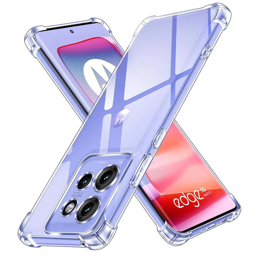 Maska za Motorola Edge 50 Neo, Techsuit, Shockproof Clear, Prozirna